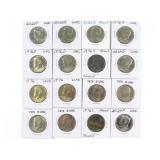 (16) Misc Kennedy Half Dollars (not silver)