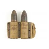 (2) WWI German 37mm Hotchkiss Maxim Anti Aircraft