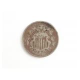 1867 Shield Nickel  (no rays)