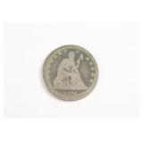 1876-CC Liberty Seated Quarter