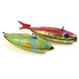 J Chein Tin Litho Fish Wind Up Toys