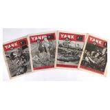 (4) 1945 WWII YANK Magazines