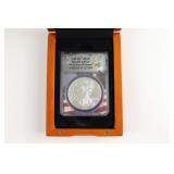 2020 Silver Eagle ANACS MS 70 in Display Case