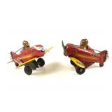 (2) Marx Tin Windup Number #12 Planes