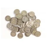 (50) Mercury Head Dimes