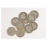 (10) Barber Dimes