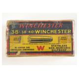 50 cartridges (.38 -.40) Winchester 180 Gr Bullet