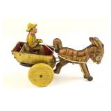 Marx "Balky Mule" Tin Litho Farmer & Cart