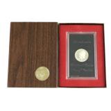 1972 Eisenhower Silver Dollar Proof in Brown Box