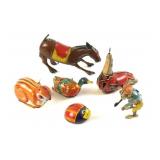 Vtg Japan Tin Litho Small Toys