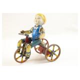 Marx Boy on Tricycle Tin Wind-up Toy