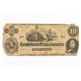1869 Richmond Confederate $10  No.12330
