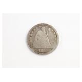1858 Liberty Seated Quarter