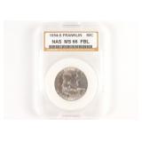 1954-S Franklin Half Dollar NAS MS66 FBL