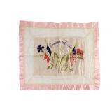 WWI Embroidery Pillow Cover - Souvenir De France