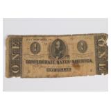 1864 Richmond Confederate $1 Note