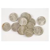 (15) 1941 Mercury Head Dimes