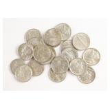 (20) Higher Grade Mercury Head Dimes