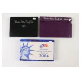 1982, 1984 & 2004 Proof Sets