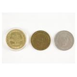 3 Casino Tokens