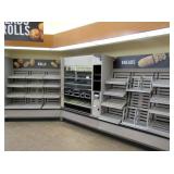 4ft Glass-door Wall Bakery W/12ft Shelving