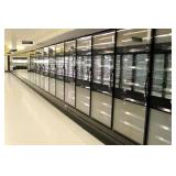 2014 Hill Phoenix Onrz Glass Door Freezer Case (5,6,6,6,6,5) - Sold By The Door -remote Cooled No Compressor