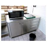 5ft S/steel Cabinet With Drawers - 30in Deep