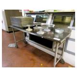 6ft Stainless Steel Table - 24in Deep