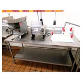 6ft Stainless Steel Table - 30in Deep