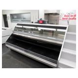 2022 8ft Hussmann Cr3-m/f Service Meat Case - Rear Bottom Doors Removed