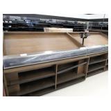 2021 6ft Slant Produce Tables W/front Shelving