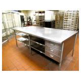8ft X 4ft Stainless Steel Table