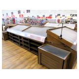 2020 6ft Slant Produce Tables W/front Shelving