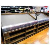 2021 6ft Slant Produce Tables W/front Shelving