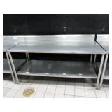 6ft Stainless Steel Table - 30in Deep