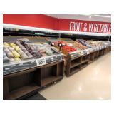 6ft Slant Produce Tables W/front Shelving