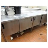 8ft S/steel Cabinet With Sliding Doors