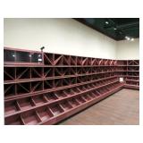 30ft Wall Wine Shelving - One Lot