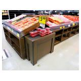 2021 6ft Slant Produce Tables With Front Shelving Insert