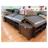 2022 6ft Slant Produce Tables With Front Shelving Insert