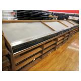 6ft Slant Produce Tables With Front Shelving Insert