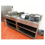 7ft Stainless Steel Table - 30in Deep