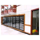 Kps 20z28z10 Walk-in Dairy Cooler W/9 Glass Doors - No Compressor