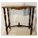 Antique Ornate Side Table/24"H,24"W,12"D