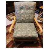 Vintage Solid Wood Rocker Chair w/ Removable