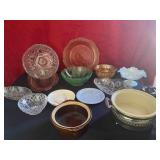 Antique Glass/Pottery/Crystal Lot Lot