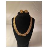 Art Deco Coro Necklace and Earring Set