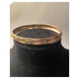 10K Solid Gold Bangle Bracelet