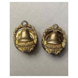Vintage 10K Masonic Pins w/ Diamonds Vintage 10K Masonic Pins w/ Diamonds