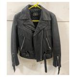 Harley-Davidson Leather Fringe coat size 36